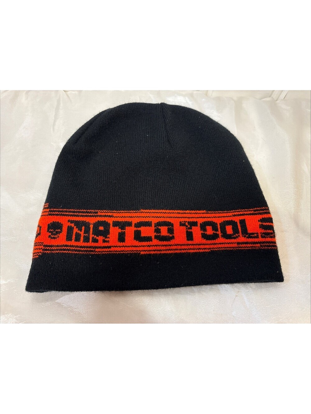 Matco Tools Beanie Cap Black & Orange  Mechanics Winter Hat Great Condition
